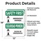 Signmission Emergency Shower Bilingual, 12 in W x Rectangle, Vinyl Decal OS-2PACK-SF-D-1218-L-10774 - alternate 3